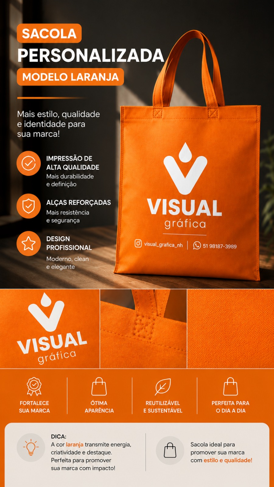 Sacola ecobag personalizada