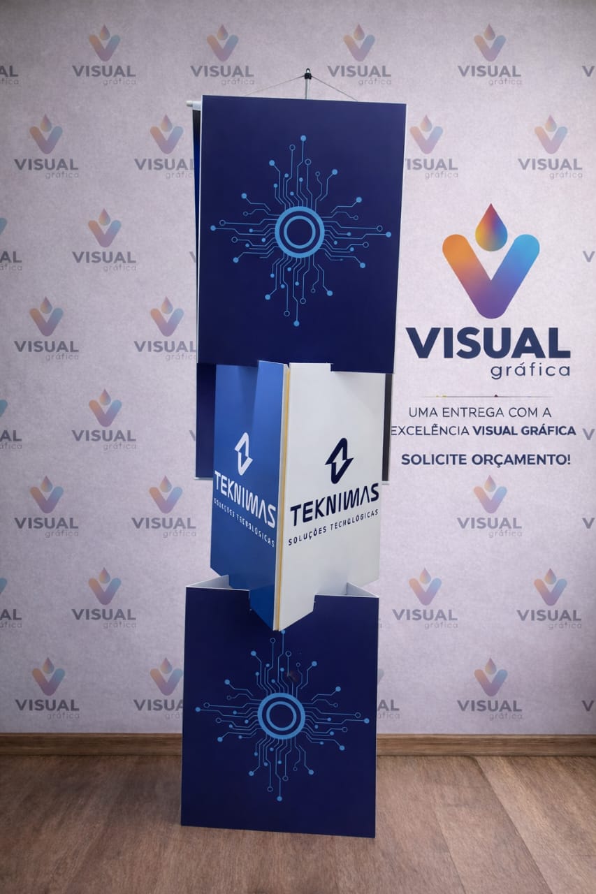 Totem modular cubo personalizado